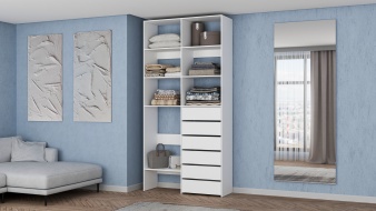 Стеллаж для одежды Мирта 39 BMS из ЛДСП