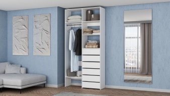 Стеллаж для одежды Мирта 38 BMS из ЛДСП