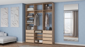 Стеллаж для одежды Мирта 97 BMS из ЛДСП