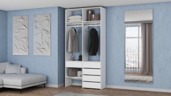 Стеллаж для одежды Мирта 46 BMS из ЛДСП