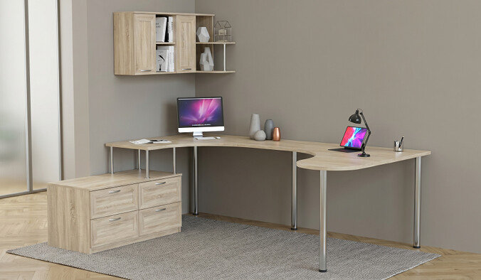 Письменный стол для двоих Пилот 67 BMS