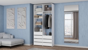 Стеллаж для одежды Мирта 41 BMS из ЛДСП