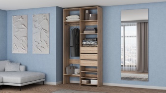 Стеллаж для одежды Мирта 84 BMS из ЛДСП