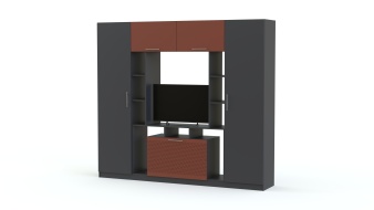 Стенка в гостиную Блеск 13.1-3D BMS по индивидуальному размеру