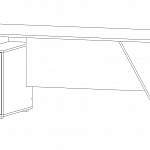 Чертеж Стол руководителя Ирван BMS