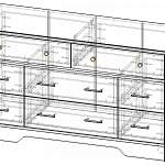 Чертеж Комод Стенворд № 18 BMS