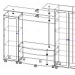 Чертеж Мебельная стенка Модерн 7 BMS