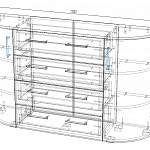 Чертеж Комод радиусный Этюд 15 BMS