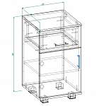 Схема сборки Прикроватная тумба Ангелина BMS