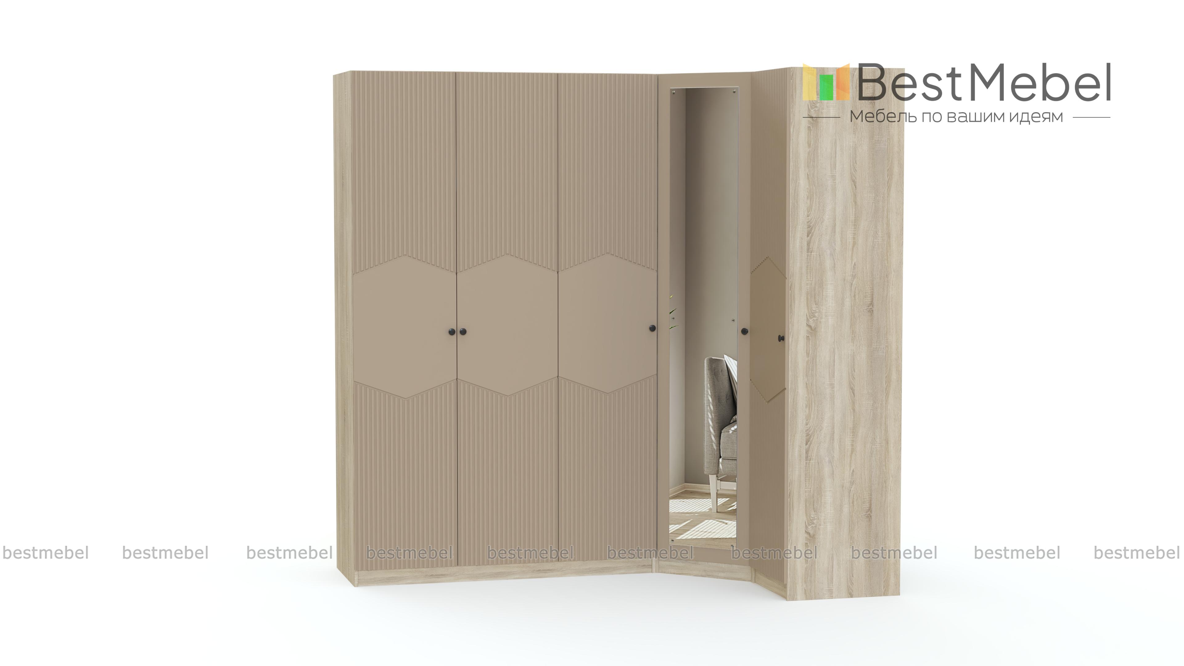 Шкаф угловой Клэр 35 BMS - Фото