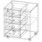 Чертеж Тумба приставная Феникс 5 BMS