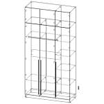 Шкаф распашной Депорте Люкс 30 (1300х2600х500)