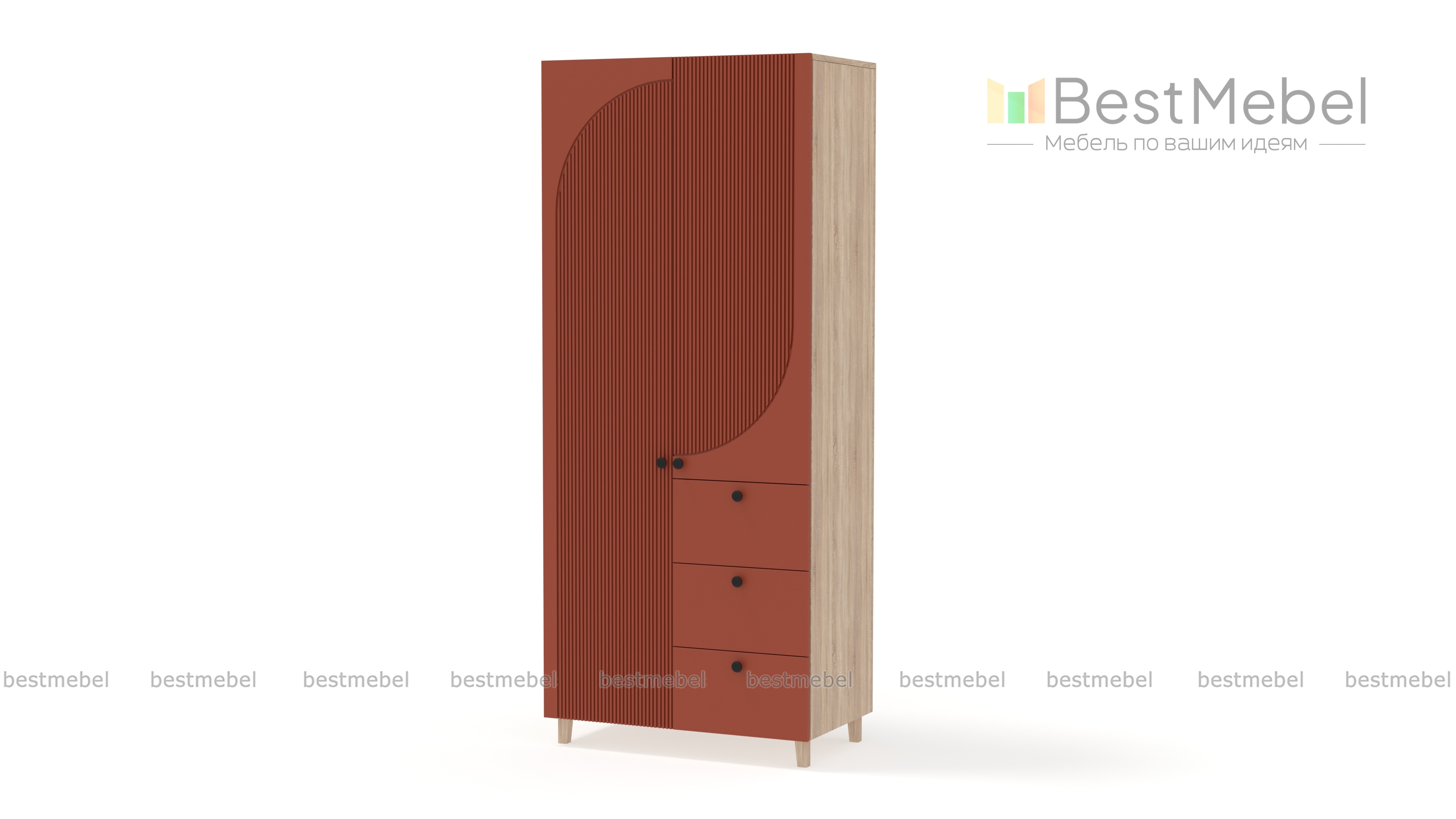 Шкаф распашной Вивьен 2 BMS