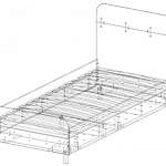 Чертеж Кровать Бронкс 17 BMS