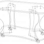 Чертеж Стол журнальный Престиж 1 BMS