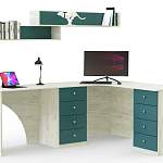 Угловой письменный стол для двоих Фреско 47 BMS - Фото 1