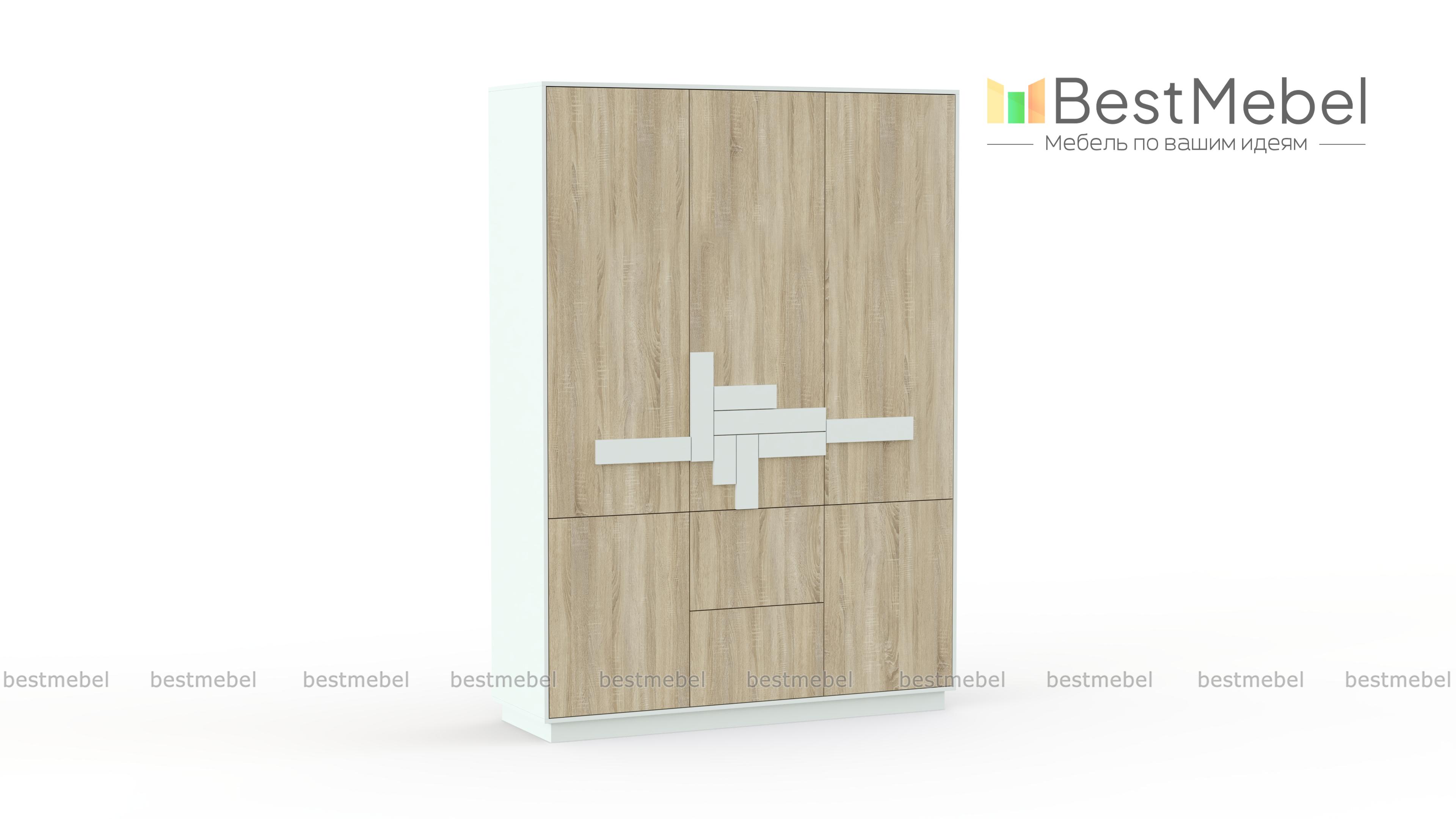 Шкаф распашной Анлер 3.2 BMS - Фото