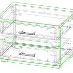 Чертеж Тумба прикроватная Ким BMS
