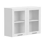 Шкаф навесной со стеклом 1000 Греция BMS - Фото 8