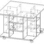 Чертеж Журнальный столик СЖ-2 BMS