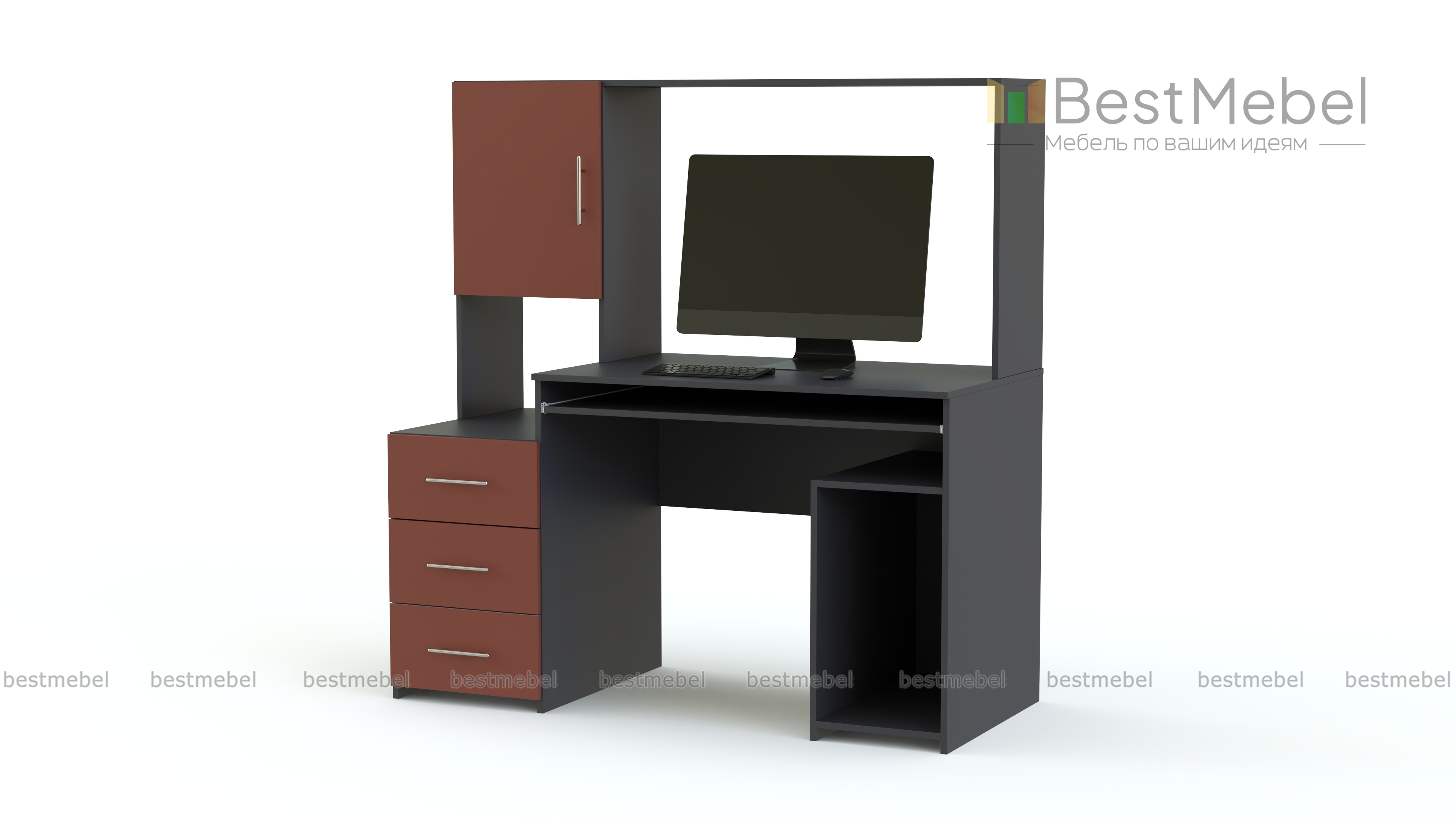 Компьютерный стол Марти глянец 9 BMS