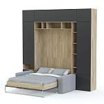 Шкаф-кровать с диваном Тида 06 BMS - Фото 5