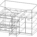 Чертеж Детская кровать Матвей BMS
