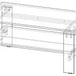 Чертеж Стол журнальный Кинг BMS