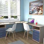 Угловой письменный стол для двоих Нико 80 BMS - Фото 12