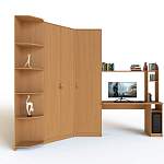 Угловой шкаф со столом Фан-10 BMS - Фото 9