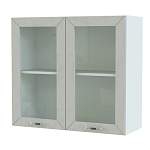 Шкаф верхний 2 двери со стеклом Агава BMS - Фото 5