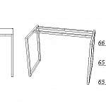 Чертеж Стол компьютерный Эста 10 BMS