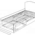 Чертеж Кровать Маугли МДМ 11 BMS