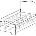Чертеж Кровать Гера 80 BMS