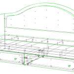 Чертеж Детская кровать Алиса-9.1 BMS
