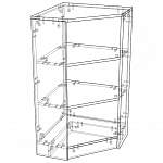 Схема сборки Угловой офисный стеллаж Вика СУ-12 BMS