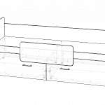 Чертеж Детская кровать Умка К-001  BMS