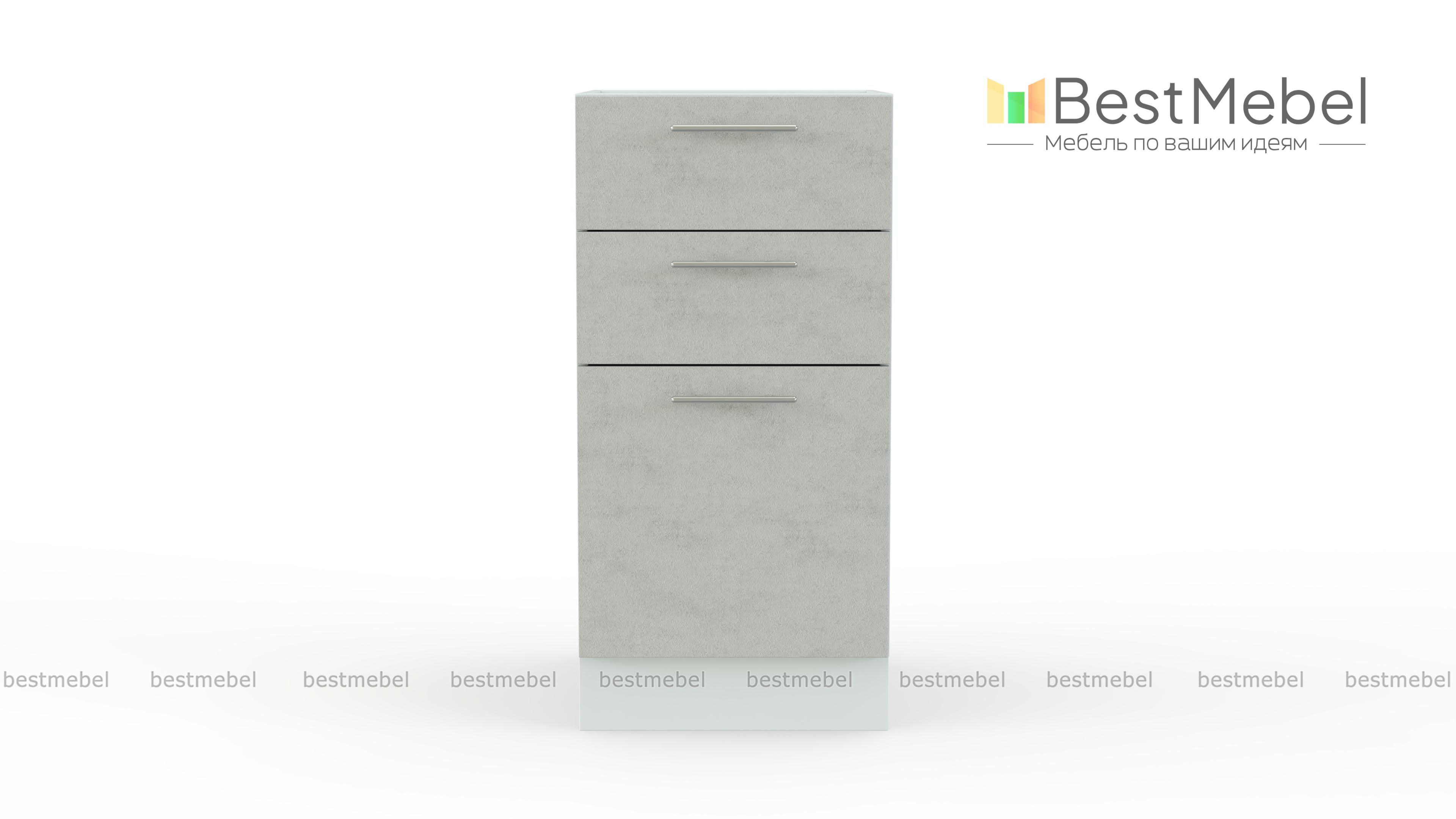 Шкаф нижний 3 ящика Оля BMS - Фото