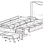 Чертеж Кровать Карина Люкс BMS