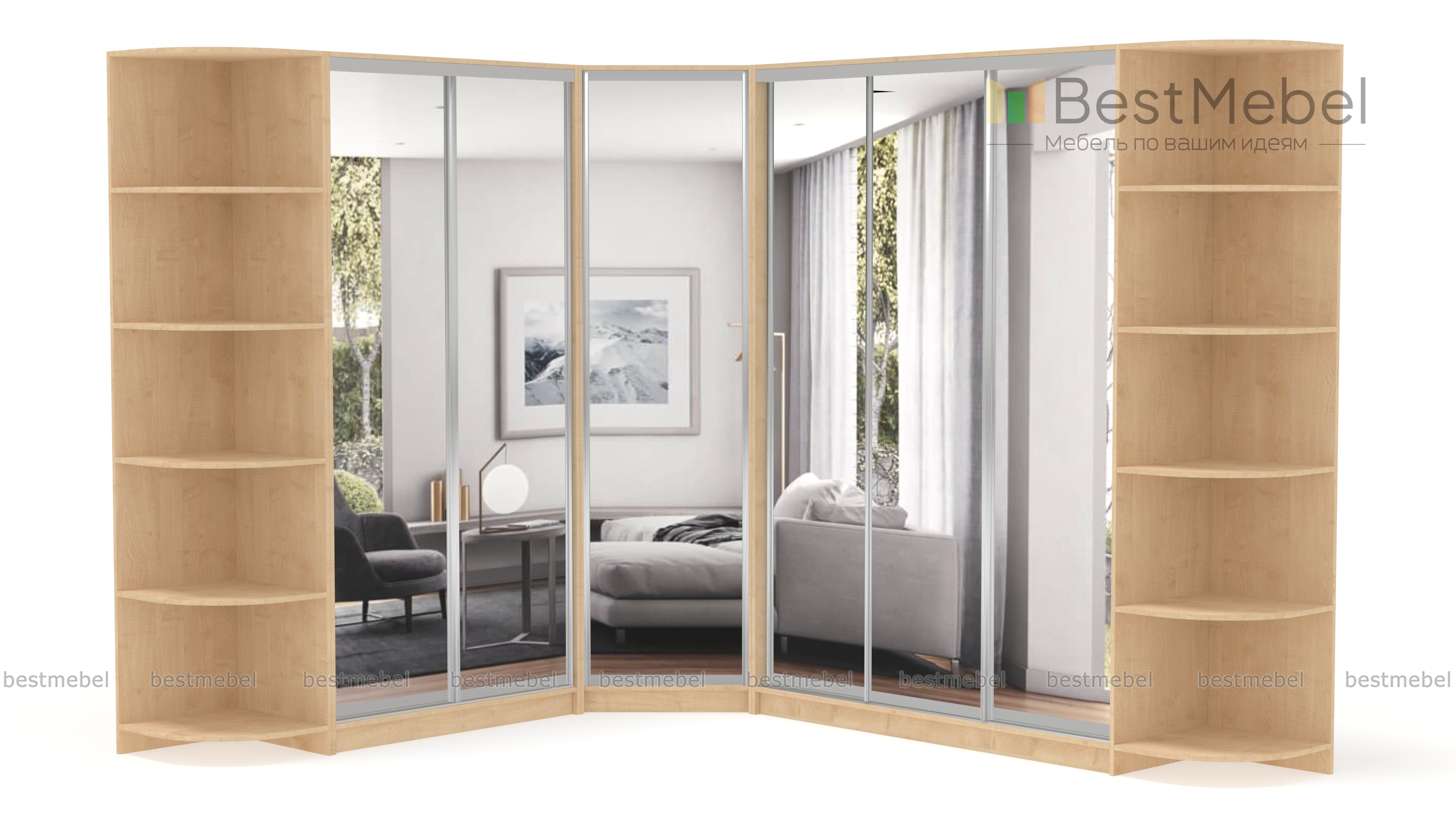 Шкаф угловой НКМ BMS