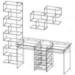 Чертеж Уголок школьника Тенд УШ-2Я-04 BMS