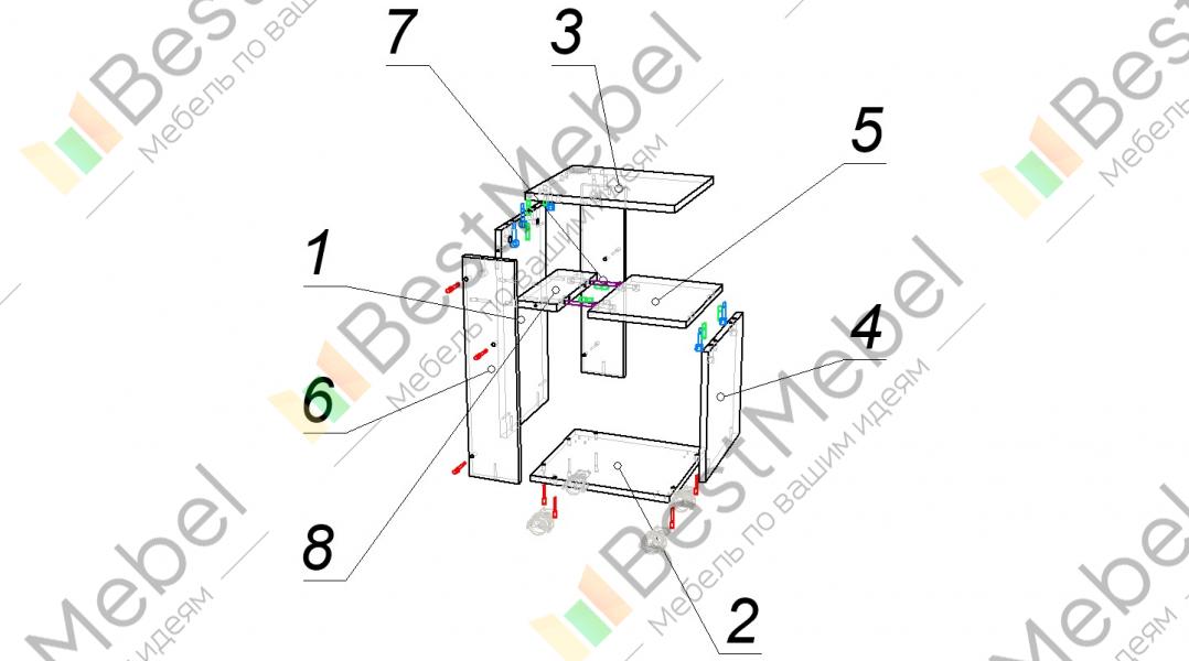 Схема сборки стенка орфей 5 - 93 фото