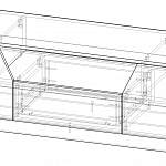 Чертеж Тумба под ТВ Diamond 4 BMS