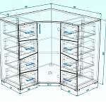 Чертеж Угловой комод Марчестер 3 BMS