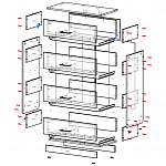 Чертеж Комод Эдем-5 BMS