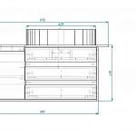 Чертеж Тумба в ванную Макси 4 BMS