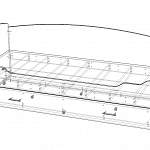 Чертеж Кровать с ящиком Валенсия BMS
