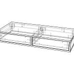 Навесной письменный стол Лекса 1 BMS