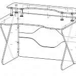 Чертеж Геймерский стол Стелл 4 BMS