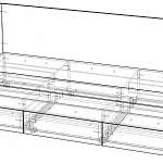 Чертеж Кровать Тути Фрути BMS